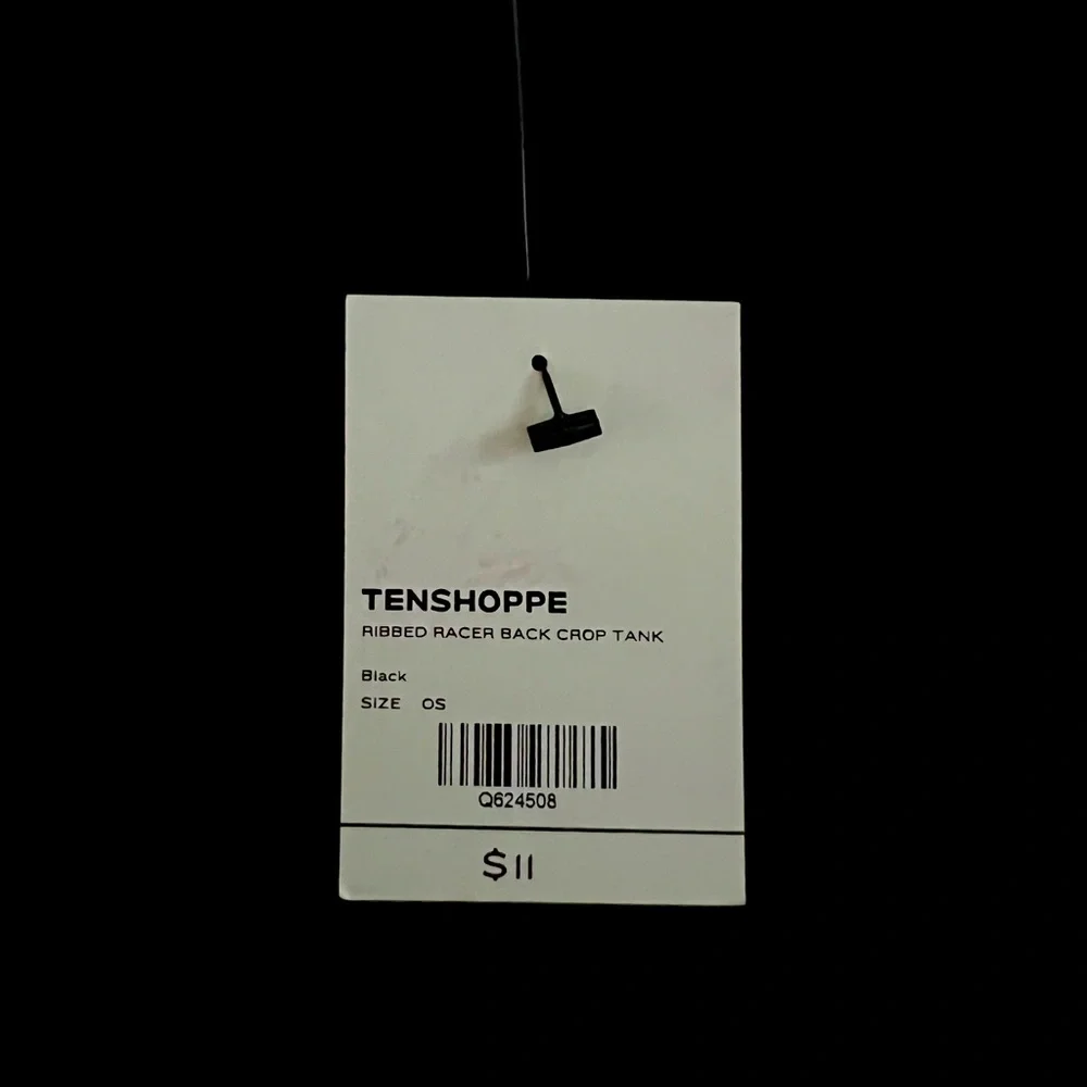 Dynamic Tenshoppe Ribbed Racer Back Crop Top - Picture 3 of 4